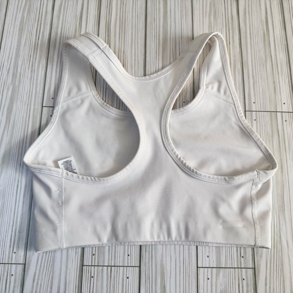 Nike | White Swoosh Dri-Fit Sports Bra - Size M - Picture 2 of 3